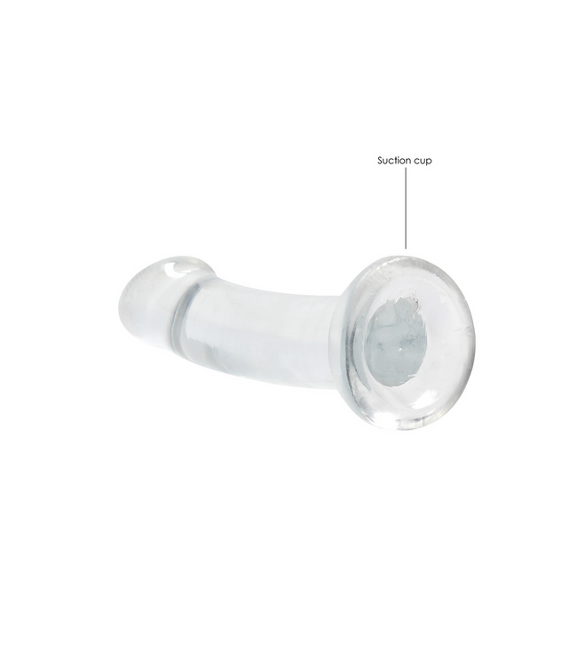 RealRock Kristallklarer Dildo mit Saugnapf – 17 cm | RealRock, phthalatfrei