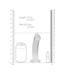 RealRock RealRock Transparante Non-Realistische Dildo Met Zuignap 17 cm