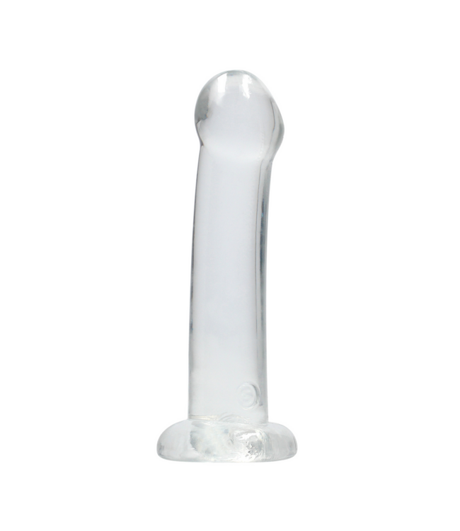 RealRock Crystal Clear Non-Realistic Dildo with Suction Cup - 17 cm