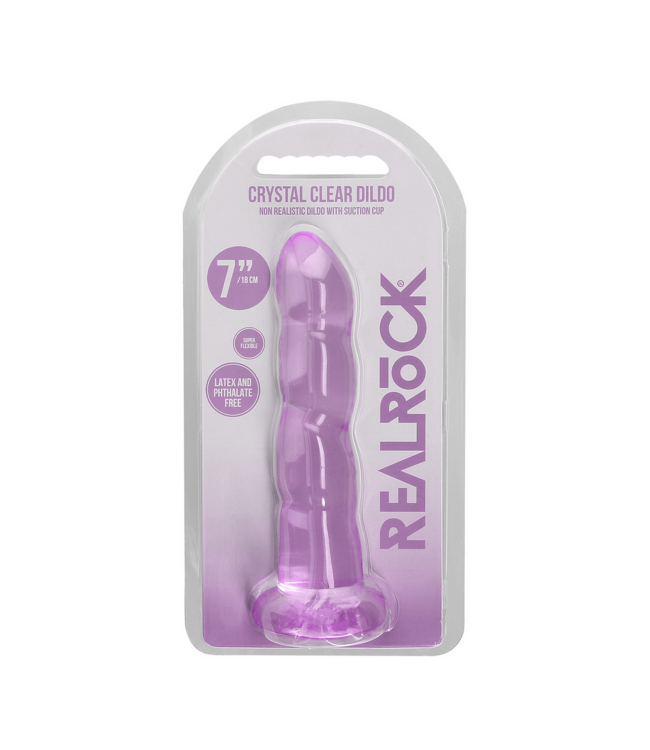 RealRock Kristallklarer Dildo 18 cm mit Saugnapf – Für unvergessliche Höhepunkte