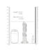 RealRock REALROCK Crystal Clear 18cm Non-Realistic Dildo with Suction Cup