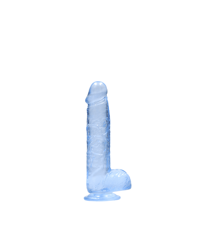 RealRock RealRock Crystal Clear Dildo Met Zuignap En Realistische Ballen 17 Cm