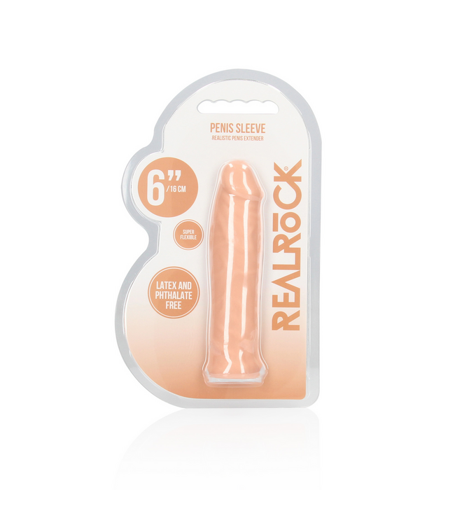 RealRock RealRock Realistische Penis Sleeve 16,8 cm Veilig TPE Huidvriendelijk