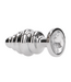 Rich by Shots Geriffelter Diamant-Analplug 7,3 cm – Eleganz mit Glasakzent