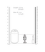 Rich by Shots Stylish Ribbed Diamond Anal Plug 7.3cm - Luxurious Silver Design