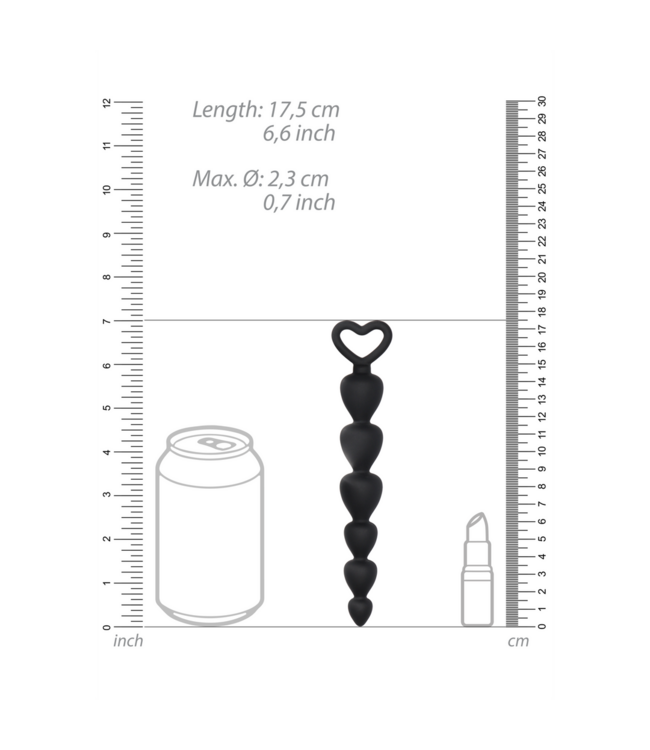 Shots Toys Hochwertige Silikon-Analkugeln 17,5 cm – für intensives Vergnügen