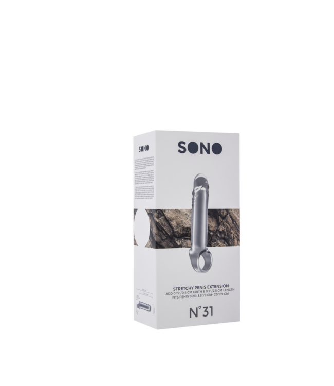 Sono Elastische Penisvergroter Met Balriem 2,5 Cm Lengteverhoging | Sono by Shots