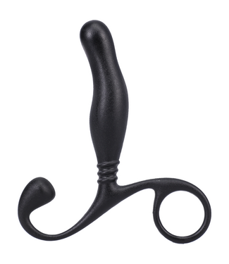 Doc Johnson Kompaktes Prostata-Massagegerät Schwarz – Präziser P-Punkt-Stimulator