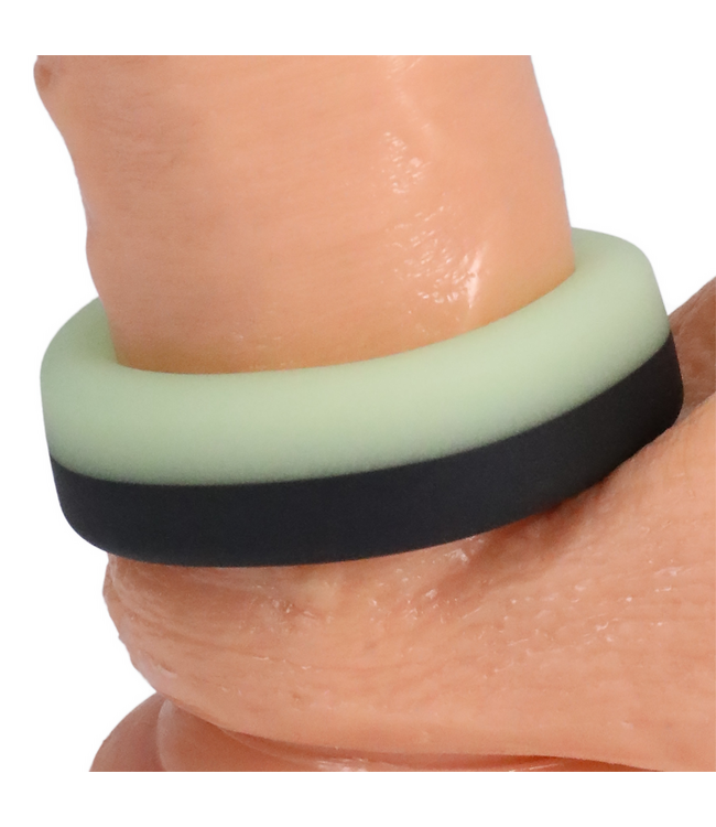 Doc Johnson Siliconen Vertraagde Ejakulatie Ring Met Comfort En Oplichtend Materiaal