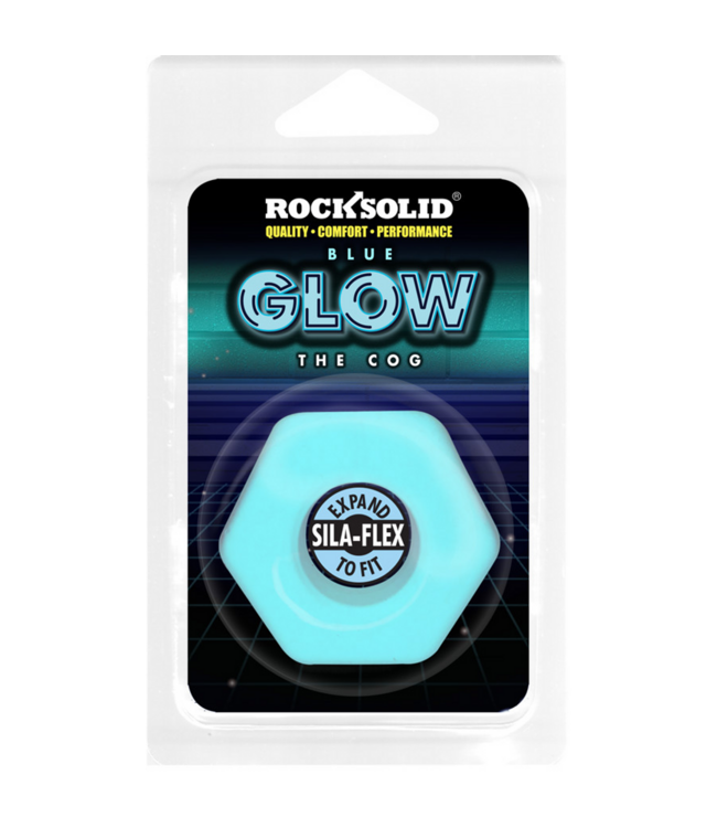 Doc Johnson Cog Cock Ring - Glow-in-the-Dark Comfort for Ultimate Pleasure