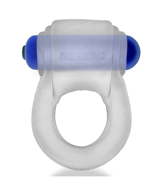 Hunkyjunk Hunkyjunk 360° Silicone Vibe Cockring Met Waterdichte Buzz Bullet IJsblauw