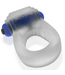 Hunkyjunk Hunkyjunk 360° Silicone Vibe Cockring Met Waterdichte Buzz Bullet IJsblauw