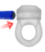 Hunkyjunk Revring Buzz Vibe Cock Ring - 360° Waterproof Pleasure Ice Blue