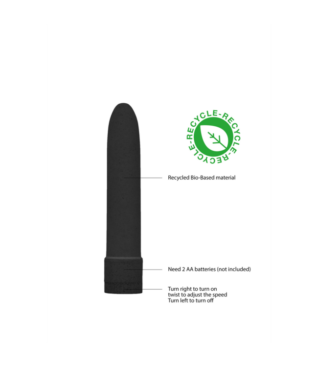 Natural Pleasure Natural Pleasure Biologisch Afbreekbare Vibrator 14 cm 7200 RPM Duurzaam