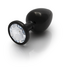 Ouch! Stylish Gunmetal Gemstone Butt Plug - 9.3 cm for Sensational Pleasure