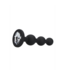 Ouch! Siliconen Buttplug Met Diamantbasis En Beads 11,4 cm – Ouch! by Shots