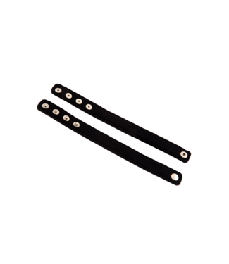 PerfectFitBrand Verstelbare Neopreen Snap Cockring Set Met Veilige Drukknopsluiting Zwart