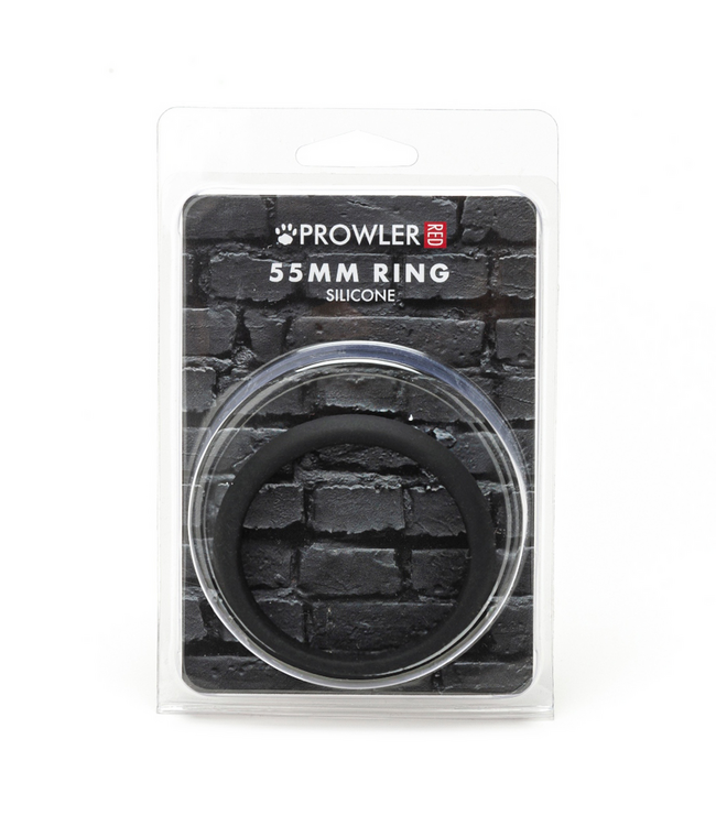 Prowler Red Prowler Red Siliconen Penisring 55 mm Zwart Voor Versterkte Erectie
