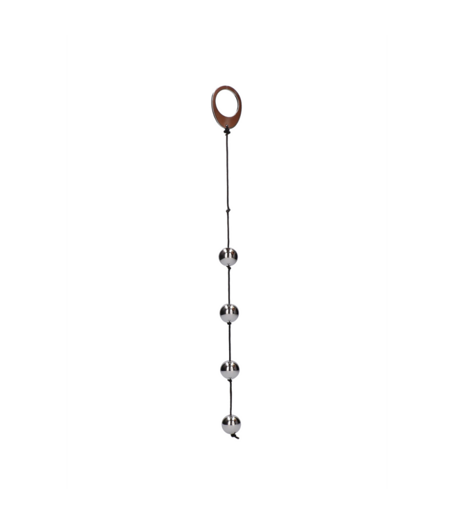 Seven Creations Verzwaarde Anaalkralen Set 34,5 cm Met Handvat Voor Controle