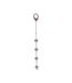 Seven Creations Verzwaarde Anaalkralen Set 34,5 cm Met Handvat Voor Controle