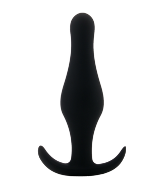 Shots Toys Anale Plug Met Handvat 9,5 cm – Compacte Siliconen Stimulator Zwart