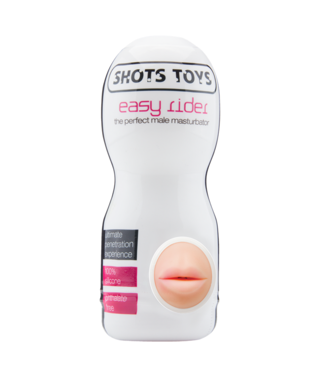 Shots Toys Realistische Easy Rider Mond Masturbator Van Zacht Siliconen