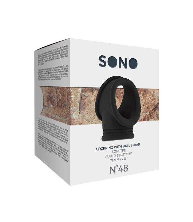 Sono TPE Cockring Met Scrotum Strap Voor Verhoogde Erectie En Stevige Grip
