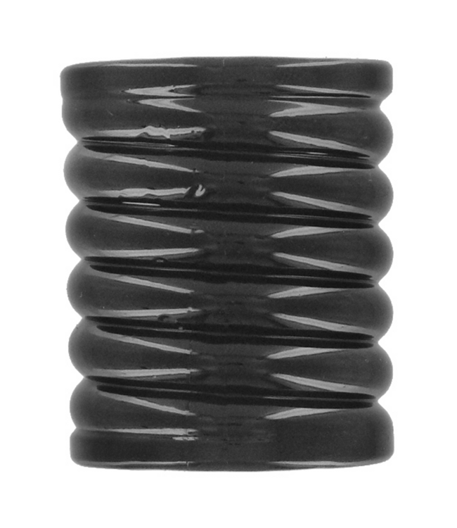 XR Brands Flexibele Spiraal Ball Stretcher Van Thermoplastisch Elastomeer Zwart