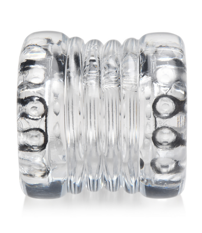 XR Brands Transparent Ball Stretcher - Comfortable Stacks for Enhanced Pleasure