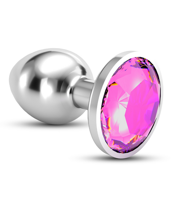 Crushious Crushious Roze Metalen Anaalplug 8,5 cm Voor Temperatuurspel & Stimulatie