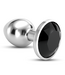 Crushious Crushious Anale Plug 8,5 cm Zwart Met Sieraden - Groot & Veilig