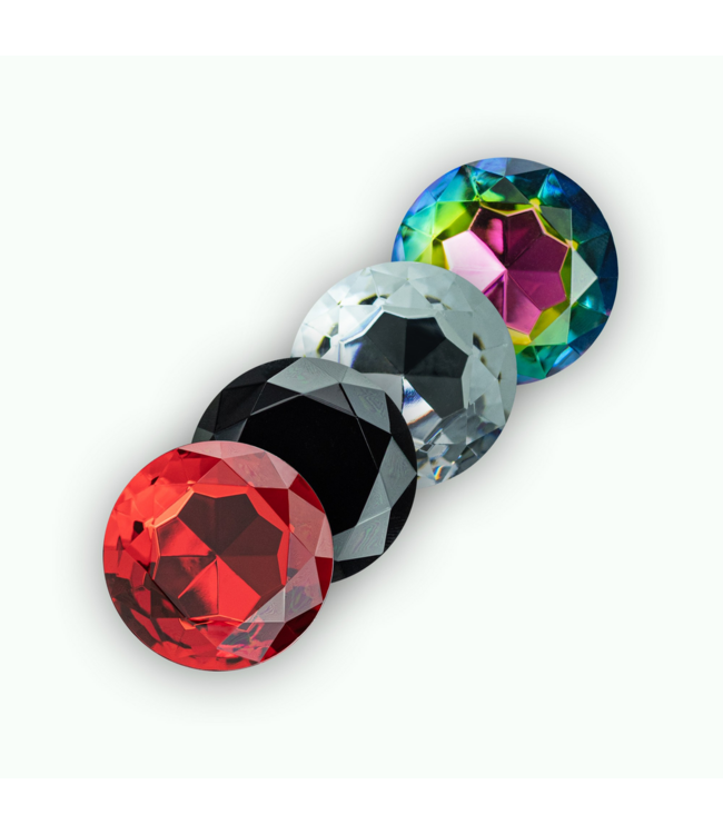 Crushious Camileo Silikon-Analplug 8 cm mit 4 austauschbaren Strasssteinen