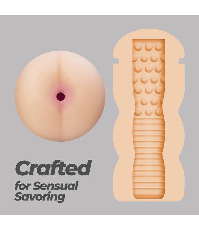 Crushious Crushious Anal Masturbator Cup Paars 16 cm Met Realistisch Zuigeffect