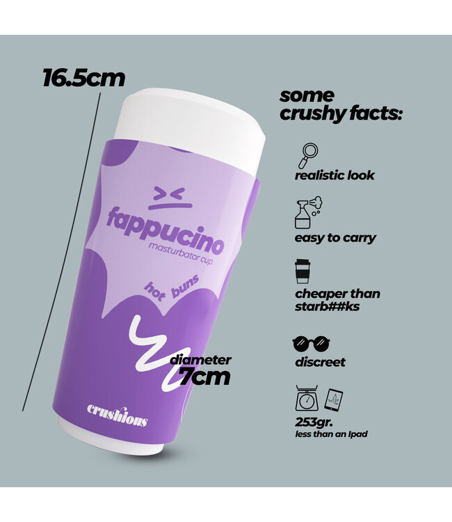 Crushious Crushious Anal Masturbator Cup Paars 16 cm Met Realistisch Zuigeffect