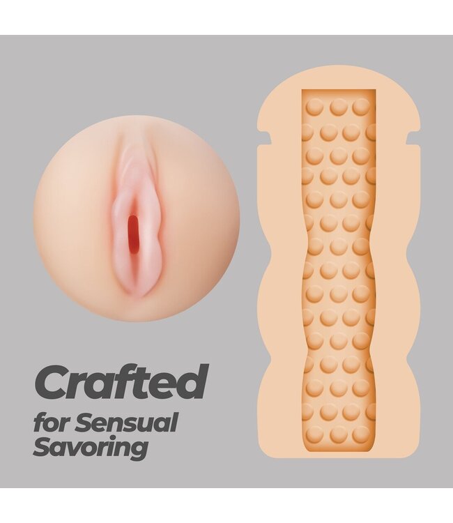 Crushious Fappucino Creamy Puss Green - Realistic Vaginal Masturbator Cup