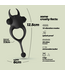 Crushious Daemon Vibrierender Cockring Schwarz | 10 Stufen für ultimativen Spaß