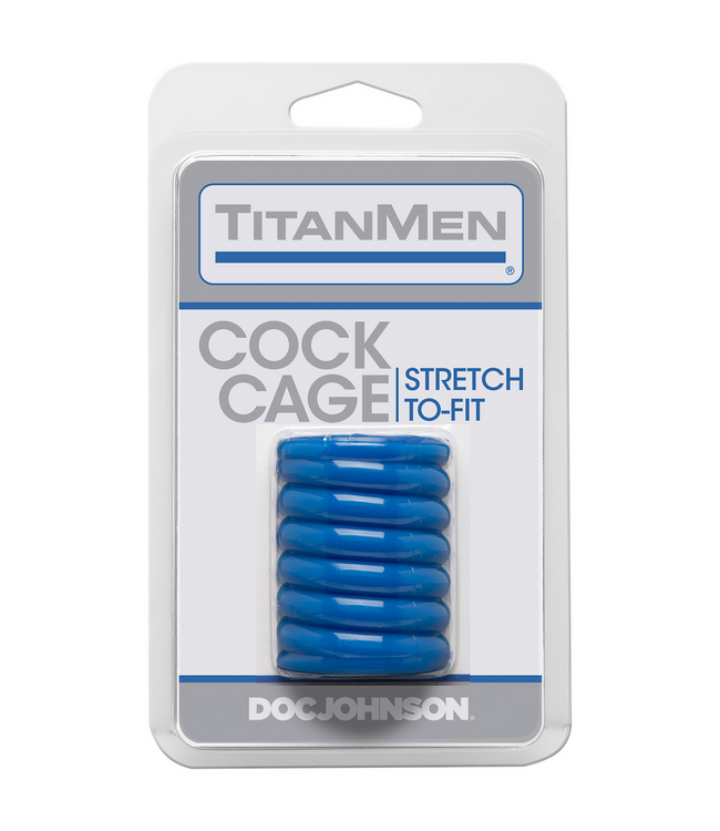 Doc Johnson Robuster TitanMen Cock Cage – Dehnbar, sicher & intensiv stimulierend