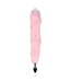 Ouch! Luminous Fox Tail with Metal Butt Plug - LED Pleasure Toy in Pink