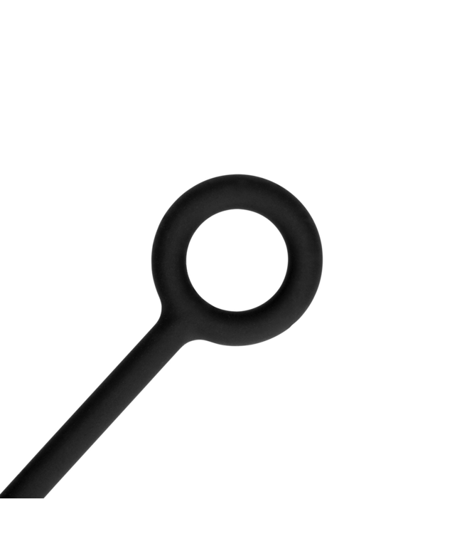 Ouch! Siliconen Anale Kralen Set 4 Stuks Met Trekring – Klein, Zwart & Veilig