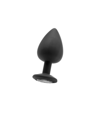 Ouch! Butt Plug Extra Groot Met Flexibele Nek En Luxe Diamanten Basis 9,3 cm
