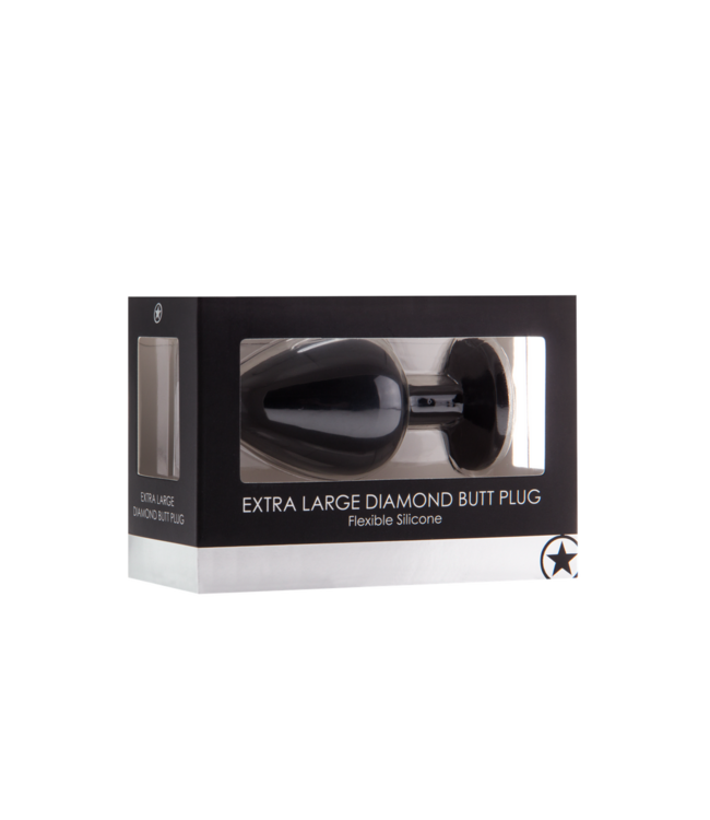 Ouch! Extra Large Diamond Butt Plug - Luxurious Sensual Pleasure 9.3 cm