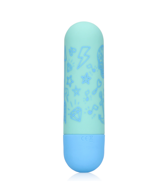 S-Line by Shots S-Line Bullet Vibrator Groen Met 10 Snelheidsstanden En Oplaadbare Siliconen Dop