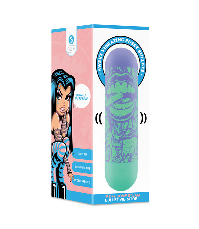 S-Line by Shots Steam Away: Rechargeable Bullet Vibrator with 10 Power Modes