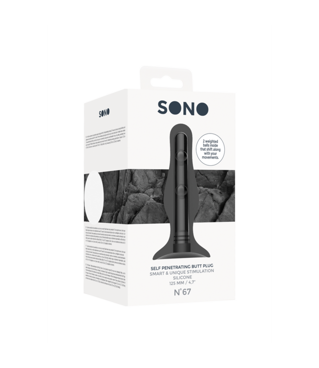 Sono Sono By Shots Bewegende Metalen Ballen Butt Plug 12,7 cm Siliconen