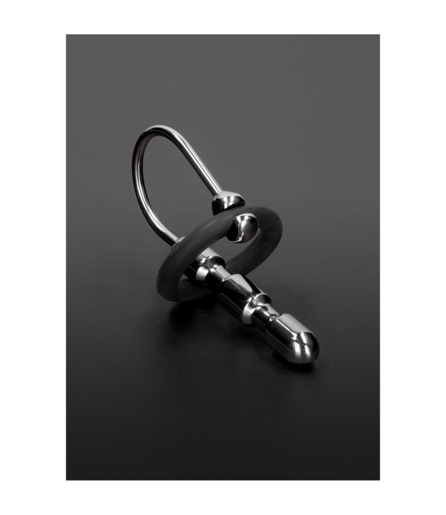 Steel by Shots Roestvrijstalen Urethral Stretcher Met Eikelring Voor Comfortabele CBT