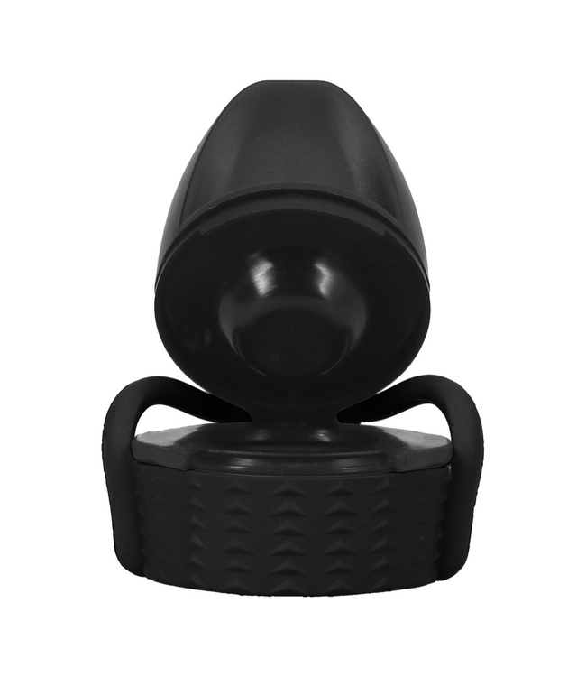 Doc Johnson EZ Top Black Bedside Cup – Leak-Proof & One-Handed Control