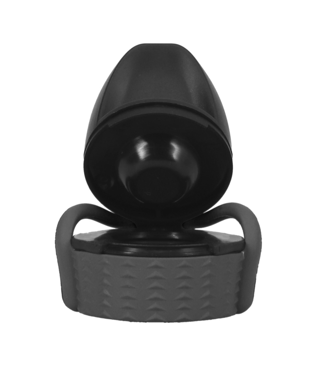 Doc Johnson EZ Top Small Grey - Leak-Proof Bedside Accessory for One-Handed Use