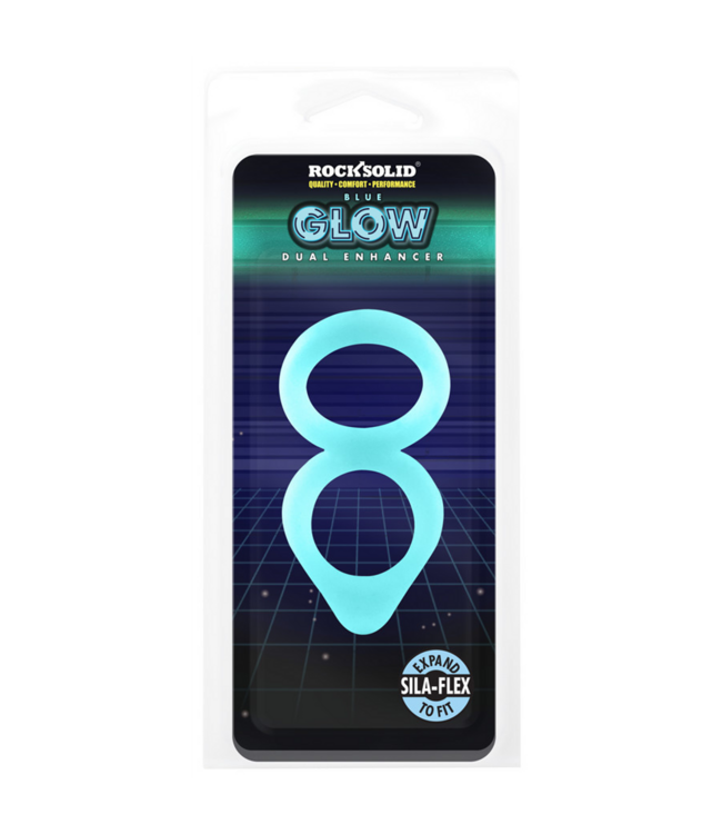 Doc Johnson Glow-in-the-Dark Dual Enhancer Cock Ring for Ultimate Pleasure & Control