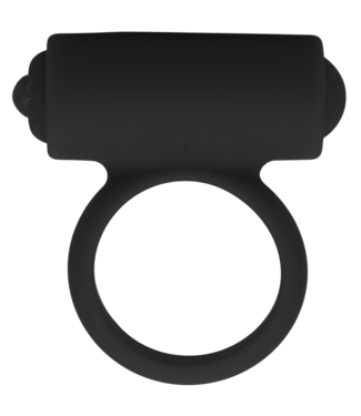 Doc Johnson Siliconen Vibrerende C-Ring Met Verwijderbare Bullet Zwart