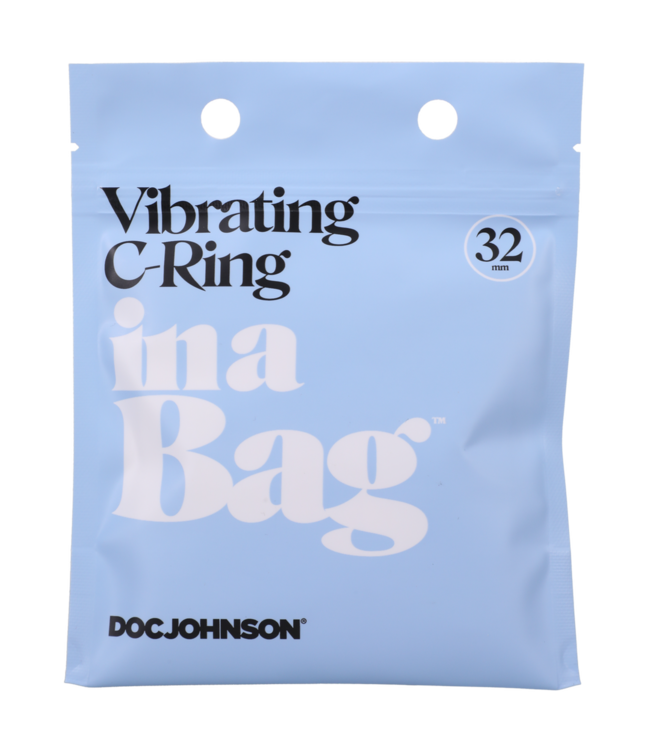 Doc Johnson Siliconen Vibrerende C-Ring Met Verwijderbare Bullet Zwart